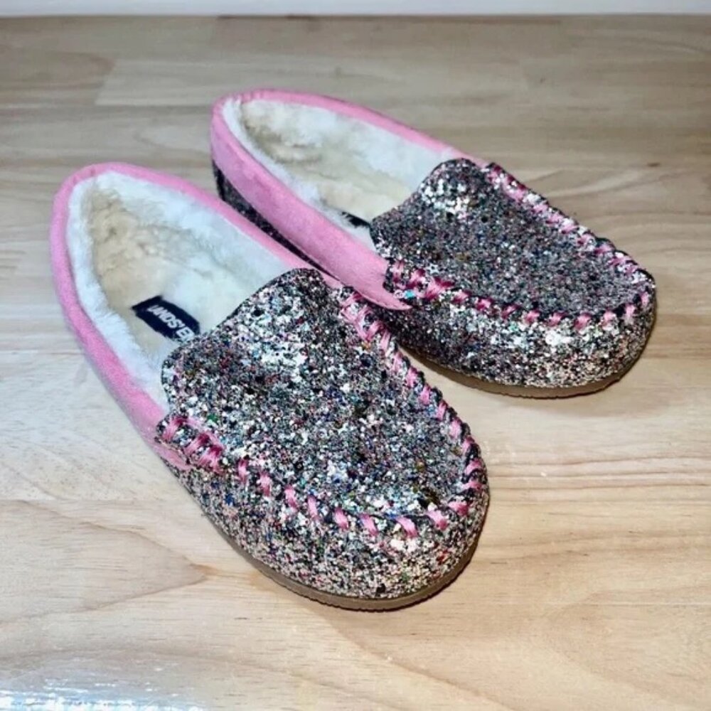 🥿 Land's End Kids' Moccasin Slippers – Size 12 – Excellent Condition! - Picture 1 of 11